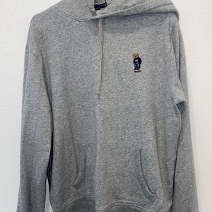 Men’s L Polo Ralph Lauren Grey Bear Hoodie